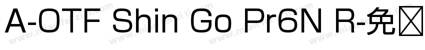 A-OTF Shin Go Pr6N R字体转换